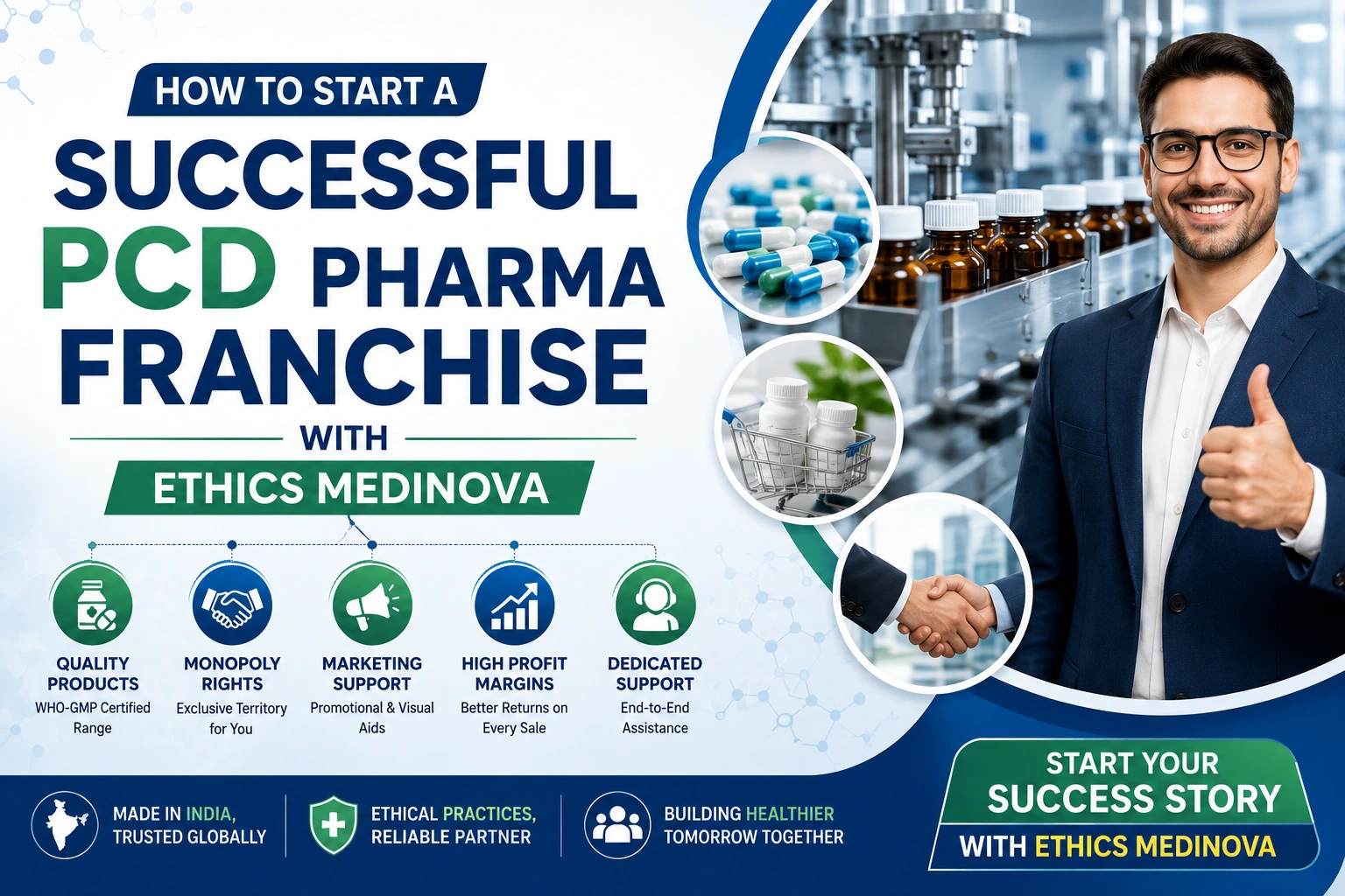 Start a Successful PCD Pharma Franchise with Ethics Medinova